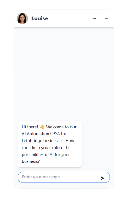 Live AI chatbot