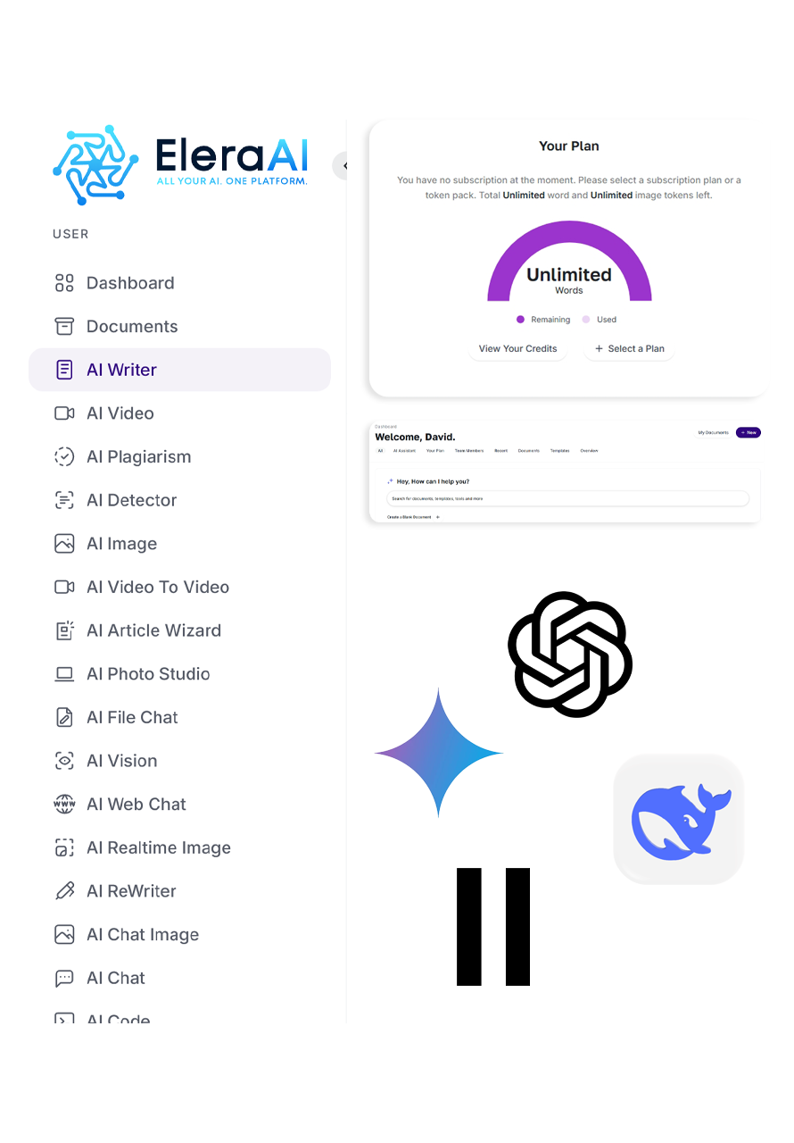EleraAI All-in-One AI Dashboard