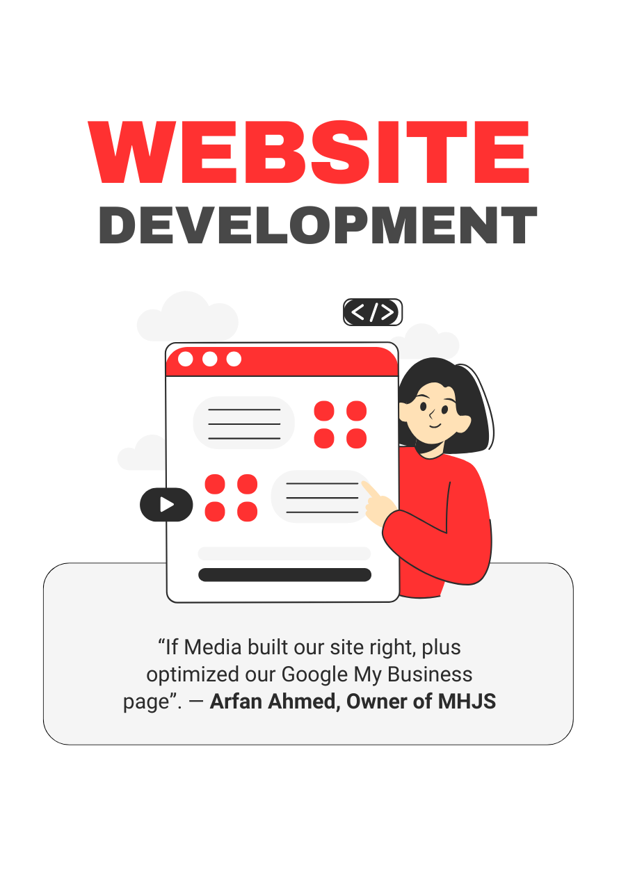 Modern Edmonton business website mockup designed by If Media