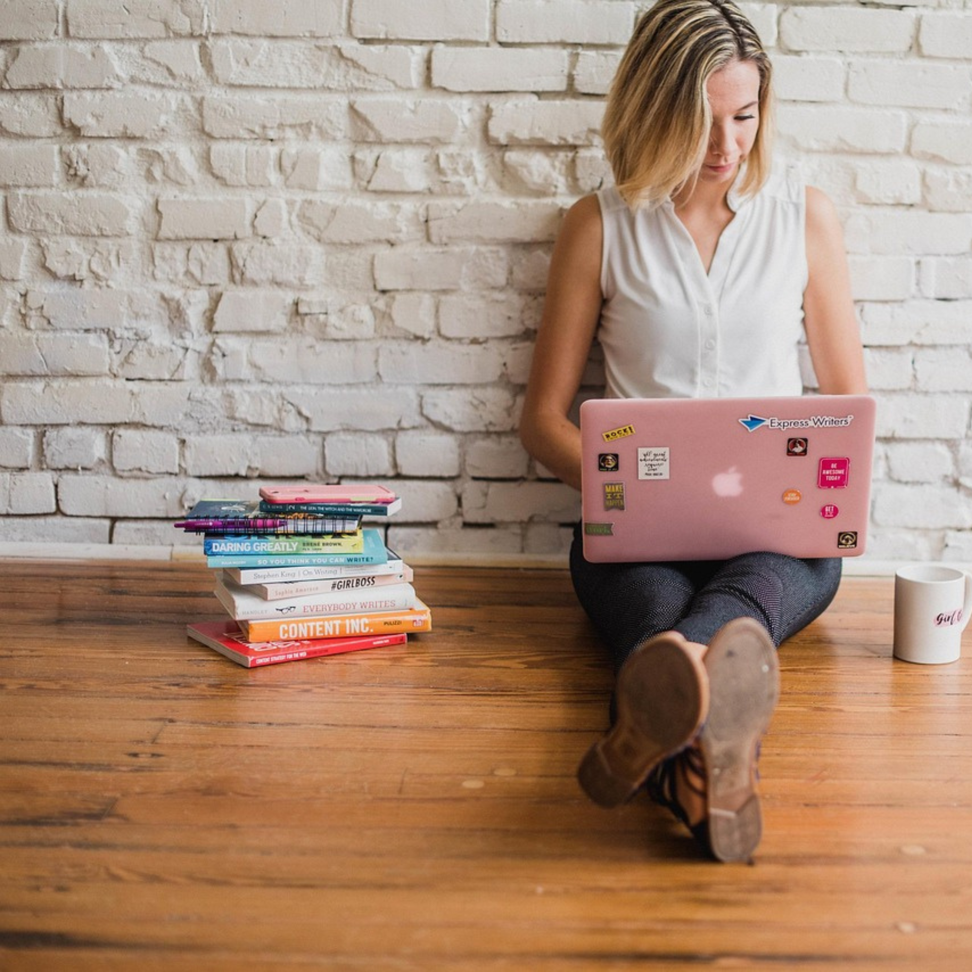 person on laptop in remote setting